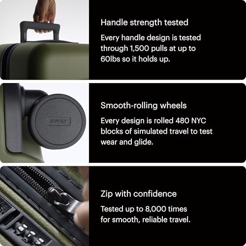 Away Large Checked Luggage - 29-Inch Lightweight Hardside Suitcase with Four WhisperGlide 360° Spinner Wheels, Interior Compression System, TSA-Accepted Lock - Sea Green