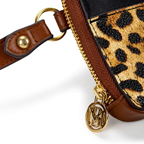 Badgley Mischka Leopard Vegan Leather Belt Bag Pouch | Travel Crossbody Sling Bag | Fanny Pack