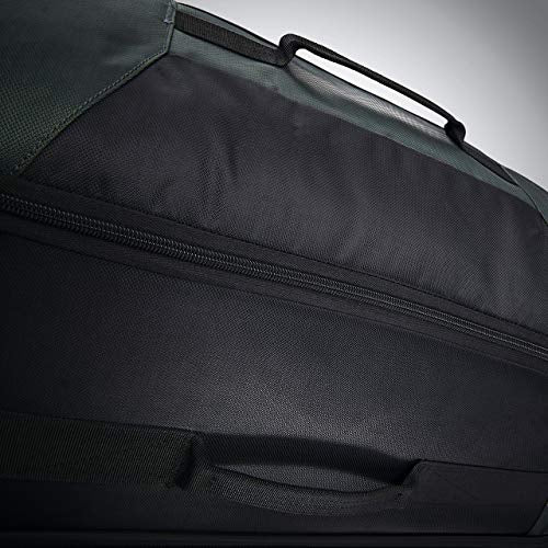 Samsonite Andante 2 Wheeled Duffel Bag – 28-Inch Durable Rolling Luggage with Inline Skate Wheels, Push-Button Handle & Spacious Compartments – Travel-Friendly and Lightweight - Moss Green/Black