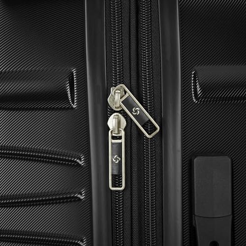 Samsonite Evolve SE Hardside Expandable Luggage with Double Spinner Wheels, Titanium, 3PC Set (CO/M/L)