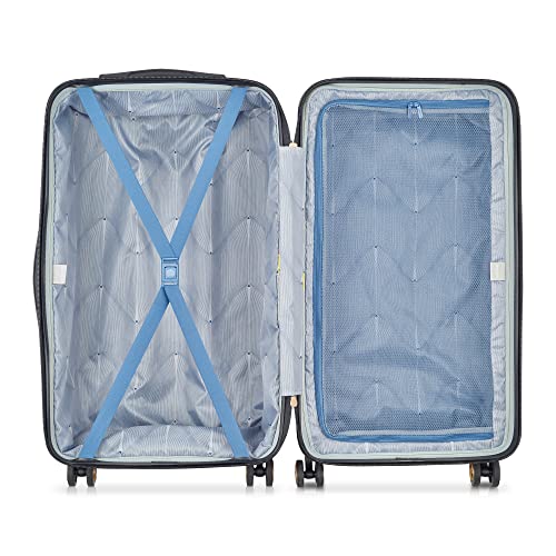 DELSEY PARIS Cruise 3.0 Hardside Expandable Luggage with Spinner Wheels, Plum, Checked 26 Inch Trunk