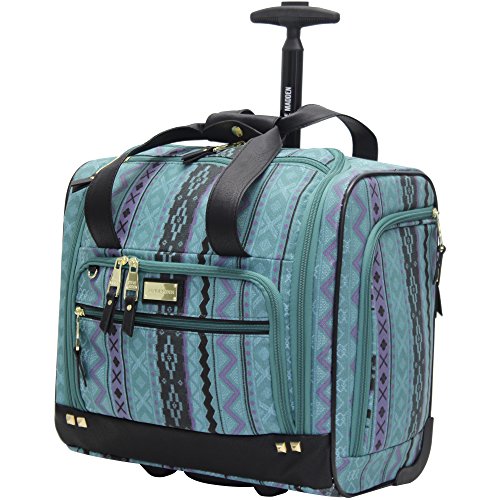 Steve Madden Designer Luggage Collection - 3 Piece Softside Expandable Lightweight Spinner Suitcase Set - Travel Set Includes an Under Seat Bag, 20-Inch Carry on and 28-Inch Checked Suitcase, Legends