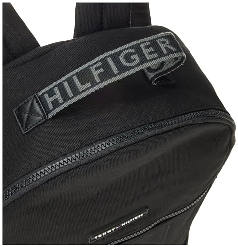 Tommy Hilfiger Men's Flag Backpack, BLACK, One Size