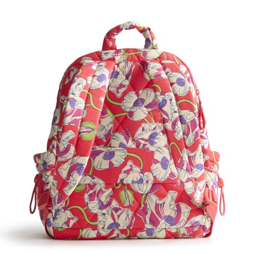 Vera Bradley Women's Featherweight Bancroft Backpack, Swirling Poppies, One Size