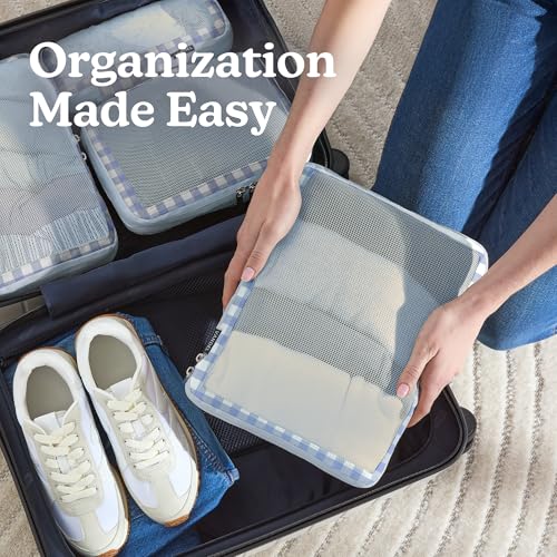 Vandel Space-Saving Compression Packing Cubes for Women, Men, 6-Pack Compressible Carry On Suit Case Organizer Luggage Packing Cubes for Travel Compression Organizer Bags for Luggage, Suitcase Cube