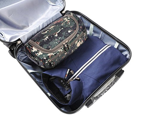 Vercord Mens Toiletry Bag Wash Travel Small Shaving Dop Kit Shower Bathroom Ditty Hygiene Bag Camo Mosaic