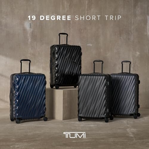 TUMI - 19 Degree Medium Expandable Checked Packing Case - 4-Wheeled Luggage - Hard Shell Suitcase - 26.0" X 17.5" X 10.0" - Navy