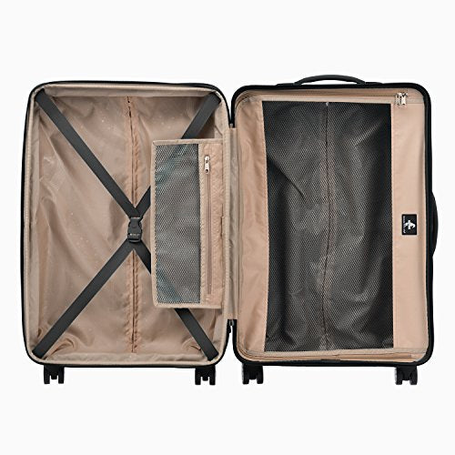 Atlantic Ultra Lite 4 Hardside | 24-Inch Expandable Spinner (Jade Black)