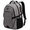 SHRRADOO Anti Theft Laptop Backpack Travel Backpacks with Combination Lock for Women Men College Backpack Computer Bag Fits 17 Inch Laptop,Grey
