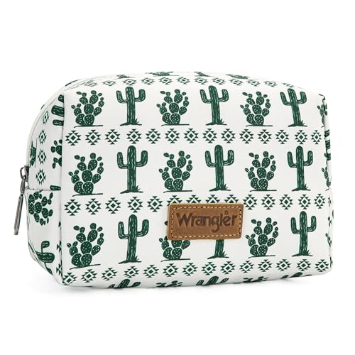 Montana West X Wrangler Travel Makeup Bag Waterproof Cosmetic Bag Portable Makeup Pouch for Women Large Toiletry Bag