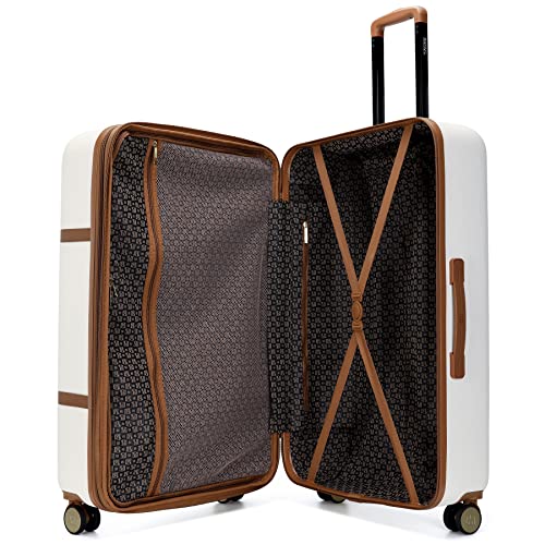 Badgley Mischka Grace 3 Piece Expandable Retro Luggage Set, 3 Piece Set