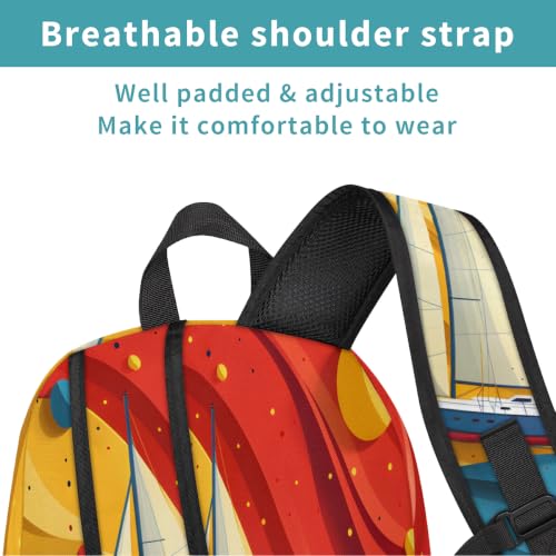 TropicalLife Nautica Sailboat Large Laptop Backpack