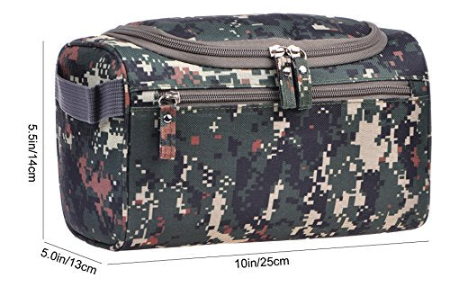 Vercord Mens Toiletry Bag Wash Travel Small Shaving Dop Kit Shower Bathroom Ditty Hygiene Bag Camo Mosaic