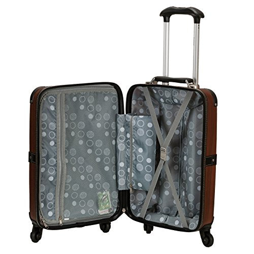 Rockland Stage Coach 20-Inch Rolling Trunk, Champagne, 20-Inch