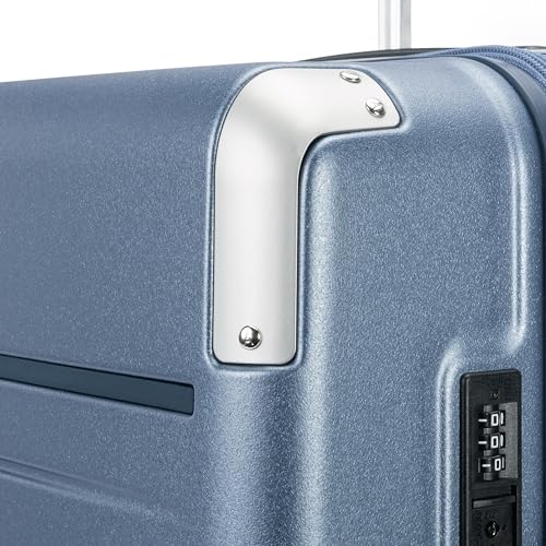 Travelpro Platinum Elite Hardside Expandable Spinner Wheel Luggage TSA Lock Hard Shell Polycarbonate Suitcase, Dark Sky Blue, Checked-Large 28-Inch