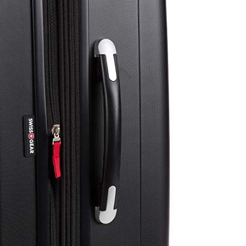 SwissGear 7585 Hardside Expandable Luggage with Spinner Wheels, Black, 3-Piece Set (19/23/27)