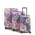 Hardside 3 Piece Luggage Set, Parisian Bouquet Dark Gray, One Size