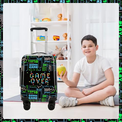 Homskiii Kids Luggage Set 3 piece Kids Suitcase with Spinner Wheels 16" Childrens Luggage for Boys With Wheels Hard Shell Luggage Sets Airline Approved