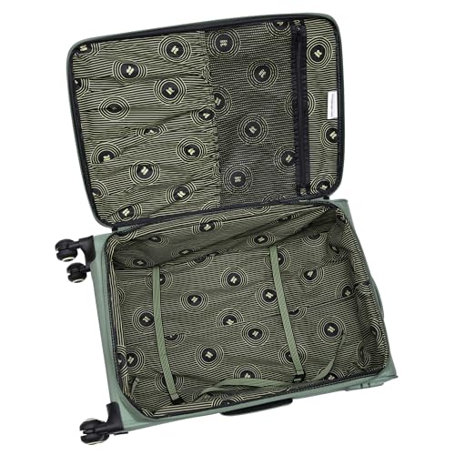 It Luggage Circulator 28" Softside Checked 8 Wheel Expandable Spinner, Hedge Green