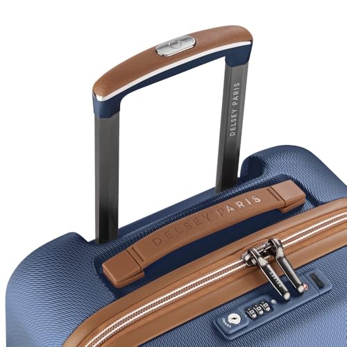 DELSEY PARIS Chatelet Air 2.0 Hardside Luggage with Spinner Wheels, Navy Blue, Carry on Plus 20 Inch