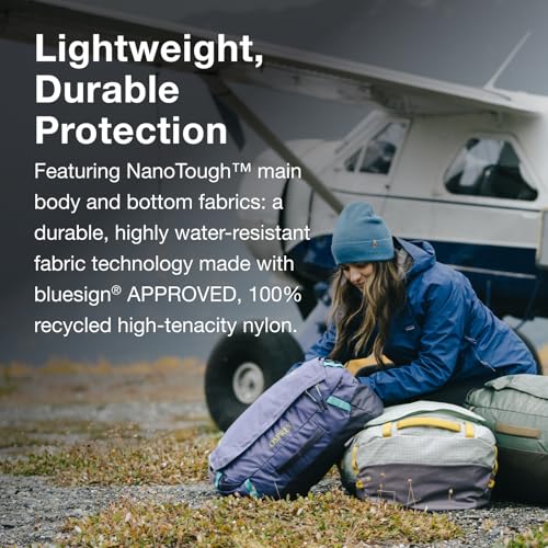 Osprey Transporter 65L Lightweight Travel Duffel Bag - Water Resistant Durable Gear Bag for Men and Women, Pine Leaf