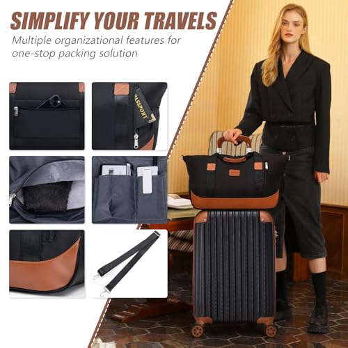 Cosbarn Luggage Sets 5 Piece Suitcases with Wheels, Suitcase Set ABS Hard Case Luggage with TSA Lock Spinner Wheels Durable Travel Luggage