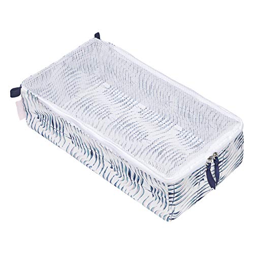 Ricardo Beverly Hills Indio Packing Cubes, Ultra-Lightweight with See-Through Mesh Lid, Pull-Tabs for Easy Zipping Access, Exclusive Stylish Botanical-Print Lining, Fern, 3-Piece Set