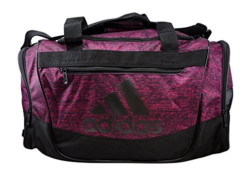 adidas Defender III Small Duffel Bag, Bahia Magenta Jersey/Black