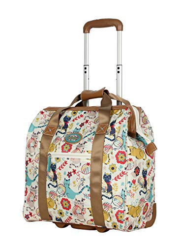 Lily Bloom Design Pattern Carry on Bag Wheeled Cabin Tote (Furry Friends)