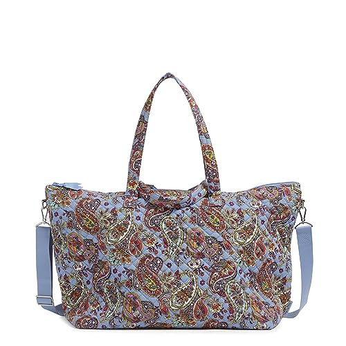 Cotton Overnight Travel Tote Travel Bag, Provence Paisley