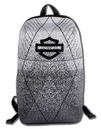 Harley-Davidson Bar & Shield Logo Fly-Weave Lightweight Backpack, Gray/Black