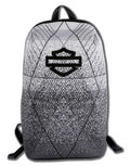 Harley-Davidson Bar & Shield Logo Fly-Weave Lightweight Backpack, Gray/Black