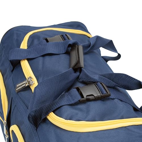 Rockland 40" Polyester Rolling Duffel Bag, Navy