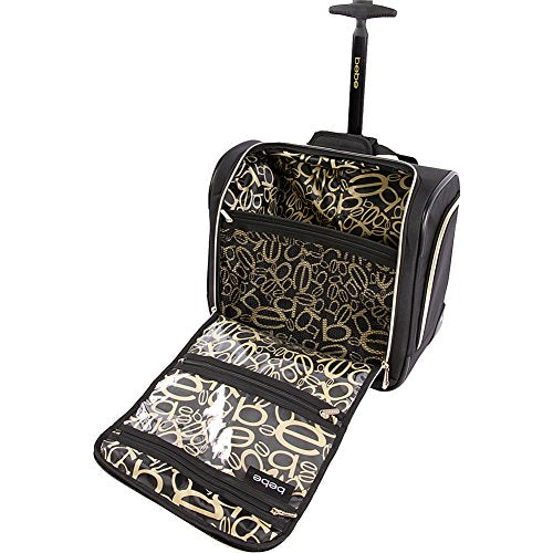 BEBE Leena - Wheeled Under The Seat Carry On Bag Carry-On Luggage, Black