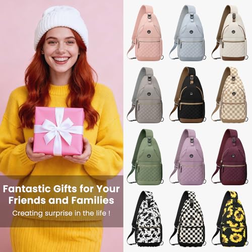 Vankor Small Crossbody Purses Bags for Women Men Travel, Chest Sling Bag Women Casual Cross Body Bag for Woman Sling Backpack Black