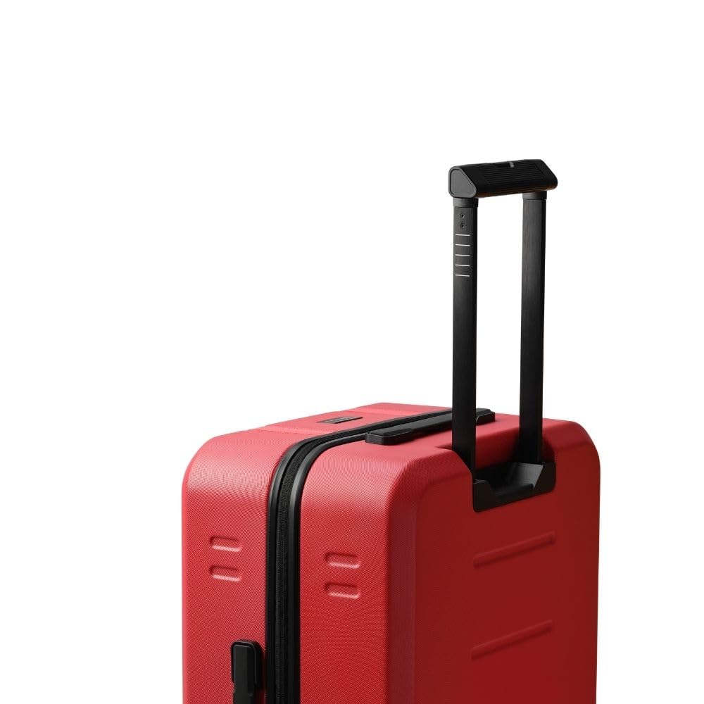 D_b_ Ramverk Front-Access Carry-On 21 Inch Hardside Luggage, Compact Suitcase with Silent 360 Spinner Wheels, TSA Lock, Interior Laptop Compartment and Two Zipper Dividers, Sprite Lightning Red