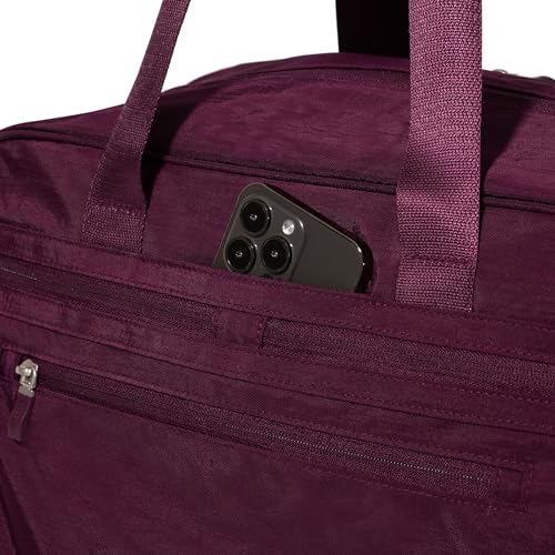 Baggallini Weekender Expandable Duffel - Lightweight 11x17 Inch Overnight Travel Bag