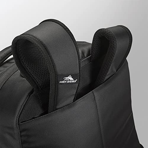High Sierra Powerglide Pro Wheeled Backpack, Rolling Laptop Bag for Travel, Fits most 15.6” Laptops, 40L, Black