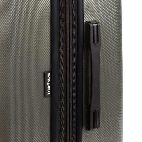 SwissGear 7272 Energie Expandable Hardside Luggage with Spinner Wheels and TSA Lock, Gunmetal, Checked-Large 27-Inch