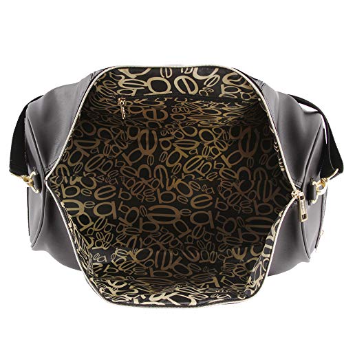 BEBE Ellisa Weekend Travel Bag For Women Weekender Bag, Black Croc