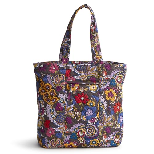 Vera Bradley Women's Premium Cotton Clermont Travel Tote, Colorful Bouquet, One Size