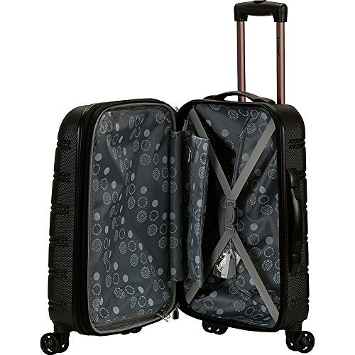 Rockland Melbourne Lightweight Expandable Hardside Spinner Wheel Luggage in Pink