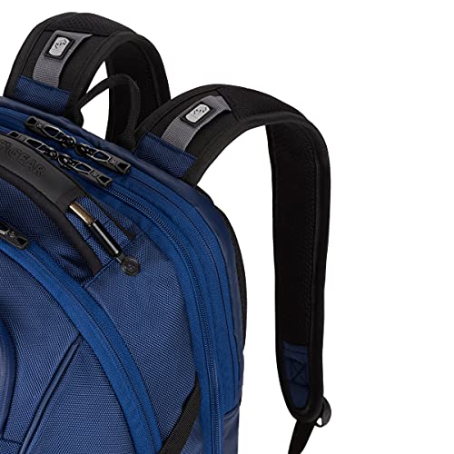 SwissGear Endure ScanSmart Laptop Backpack – TSA Approved Tech Backpack – Fits Most 17" Laptop – Multiple Organizer Pockets – Navy Ballistic