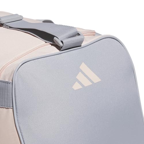 adidas Power Gym Bag – Lightweight Small Duffel, Blush Pink/White/Halo Silver Grey, OSFA
