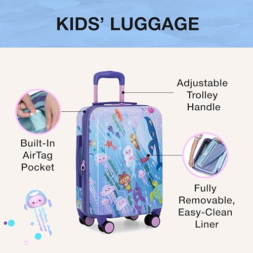 Traveler's Choice Kids JoJo the Bear's Travel Adventure, Under the Sea, 20-Inch Carry-On