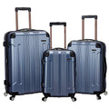 Rockland London Hardside 3 Piece Expandable Spinner Wheel Luggage Set, (20"/24"/28"), Blue