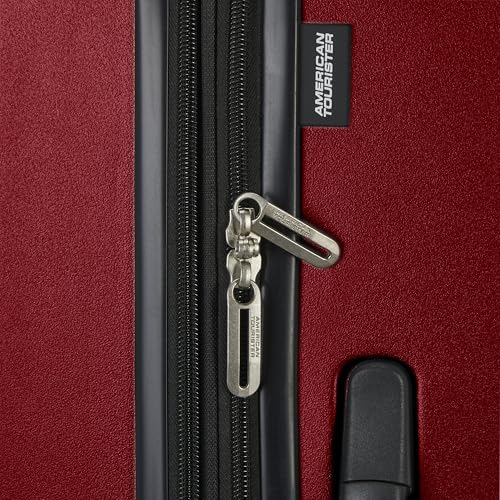 American Tourister Westridge Hardside Luggage Set with Spinner Wheels, Holly Red, 3PC Set (CO/M/L)