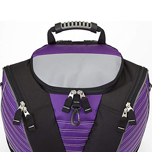 Athalon Tri-Athalon Kids Boot Bag/Backpack for Skiing, Snowboarding, Holds Boots, Helmet, Goggles, Gloves, Lime/Gray, One Size