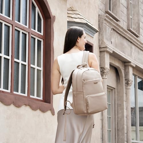 Traveler's Choice Women's Iria 20L Backpack, Latte Beige