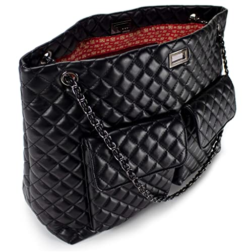 Badgley Mischka Diana Vegan Leather Weekender Duffel Bag